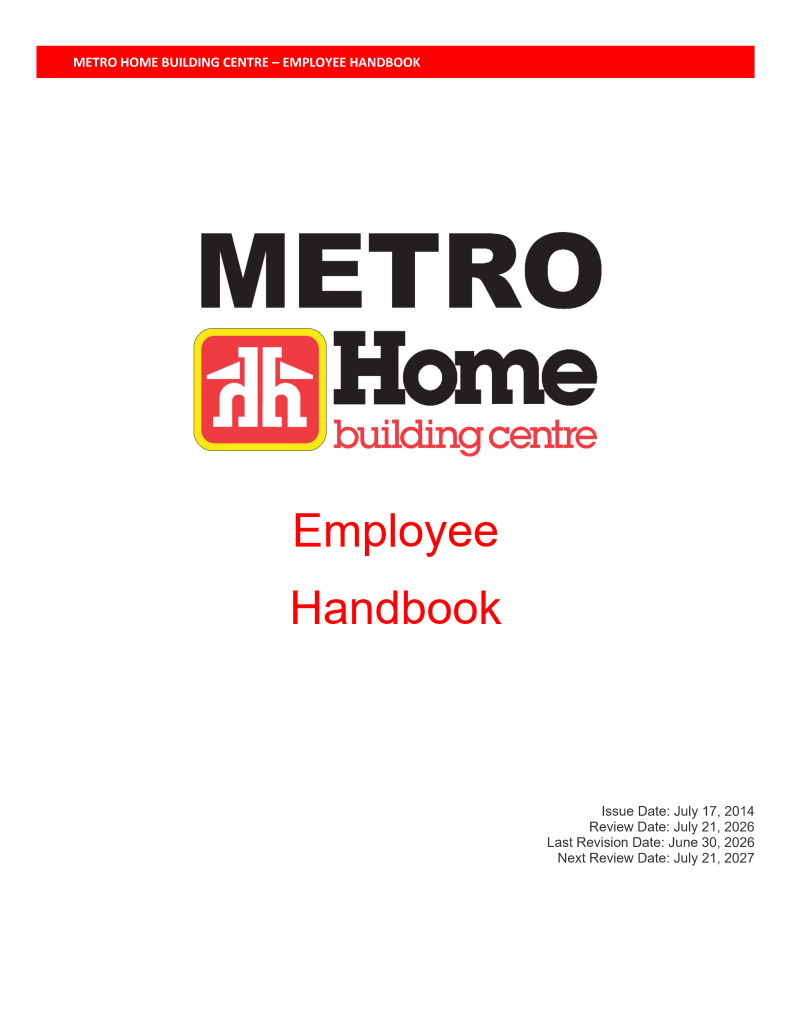 Employee Handbook